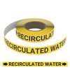 Recirculated Water (Yellow) - Pipe Marking Roll