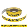 Sodium Hydroxide (Yellow) - Pipe Marking Roll