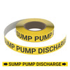 Sump Pump Discharge - Pipe Marking Roll