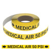Medical Air 50 PSI - Pipe Marking Roll