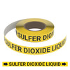 Sulfer Dioxide Liquid (Yellow) - Pipe Marking Roll Sulfer Dioxide Liquid (Yellow) - Pipe Marking Roll