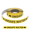 Unsafe Water - Pipe Marking Roll Unsafe Water - Pipe Marking Roll