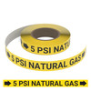 5 PSI Natural Gas - Pipe Marking Roll