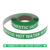 Domestic Hot Water Supply (Green) - Pipe Marking Roll