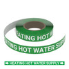 Heating Hot Water Supply (Green) - Pipe Marking Roll
