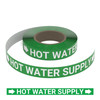 Hot Water Supply (Green) - Pipe Marking Roll
