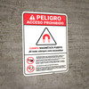 Danger: Prohibited Magnetic Fields Spanish ANSI - Wall Sign