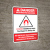 Danger: Restricted Magnetic Field Magnet is Always On ANSI - Wall Sign Danger: Restricted Magnetic Field Magnet is Always On ANSI - Wall Sign