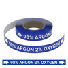 98% Argon 2% Oxygen - Pipe Marking Roll