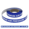 Maximum Air Pressure 120 PSI - Pipe Marking Roll Maximum Air Pressure 120 PSI - Pipe Marking Roll