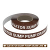 Elevator Sump Pump Drain Line - Pipe Marking Roll Elevator Sump Pump Drain Line - Pipe Marking Roll