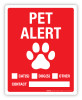 Pet Alert (# of Cats/Dogs/Other) - Label Pet Alert (# of Cats/Dogs/Other) - Label