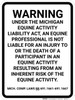 Michigan Equine Liability MI - Wall Sign Michigan Equine Liability MI - Wall Sign