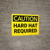 Caution: Hard Hat Required - Wall Sign
