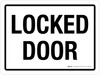 Locked Door Landscape - Wall Sign Locked Door Landscape - Wall Sign