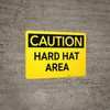 Caution: Hard Hat Area - Wall Sign Caution: Hard Hat Area - Wall Sign