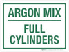 Argon Mix Full Cylinders Landscape - Wall Sign