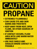 Caution: Propane Handling Reminders Portrait - Wall Sign