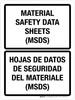 Material Safety Data Sheets (MSDS) Bilingual Portrait - Wall Sign