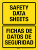Safety Data Sheets Yellow Bilingual Portrait - Wall Sign Safety Data Sheets Yellow Bilingual Portrait - Wall Sign