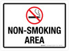 Non-Smoking Area Landscape - Wall Sign