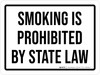 Smoking Is Phohibited By State Law Landscape - Wall Sign