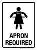 Apron Required with Icon Portrait - Wall Sign