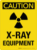 Caution: X-Ray Equipment with Icon Portrait - Wall Sign