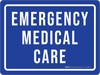 Emergency Medical Care Landscape - Wall Sign Emergency Medical Care Landscape - Wall Sign