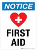 Notice: First Aid Portrait - Wall Sign Notice: First Aid Portrait - Wall Sign