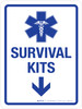 Survival Kits Portrait - Wall Sign Survival Kits Portrait - Wall Sign