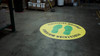 Pedestrian Walkway Footprints - SignCast™ S200 Virtual Sign 