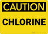 Caution: Chlorine - Wall Sign