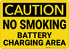 Caution: No Smoking Battery Charging - Wall Sign Caution: No Smoking Battery Charging - Wall Sign