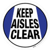 Keep Aisles Clear - Floor Sign Keep Aisles Clear - Floor Sign