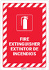 Fire Extinguisher Bilingual Spanish - Wall Sign Fire Extinguisher Bilingual Spanish - Wall Sign