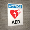 Notice: AED Portrait with Icon - Wall Sign
