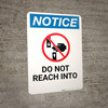 Notice: Do Not Reach Into with Icon - Wall Sign Notice: Do Not Reach Into with Icon - Wall Sign