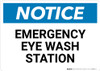 Notice: Emergency Eye Wash Station Landscape - Wall Sign