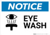 Notice: Eye Wash with Icon - Wall Sign Notice: Eye Wash with Icon - Wall Sign