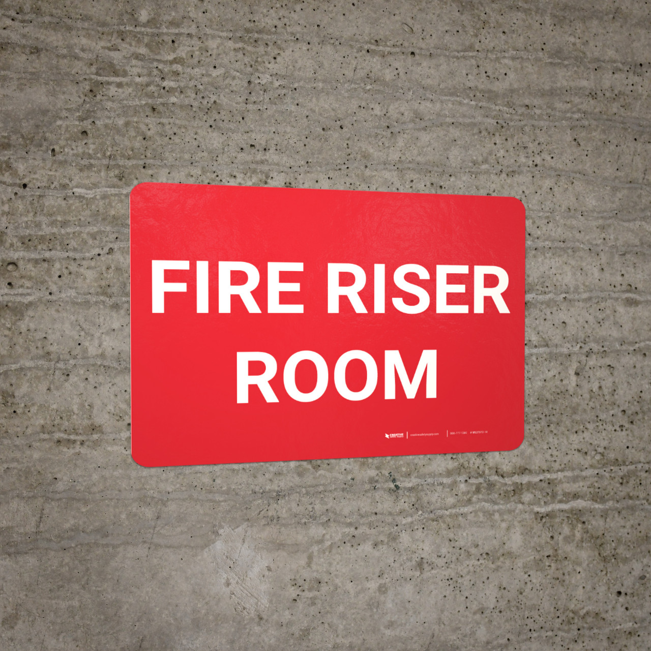 Required Fire Riser Room Signage Fire Riser Room Landscape - Wall Sign