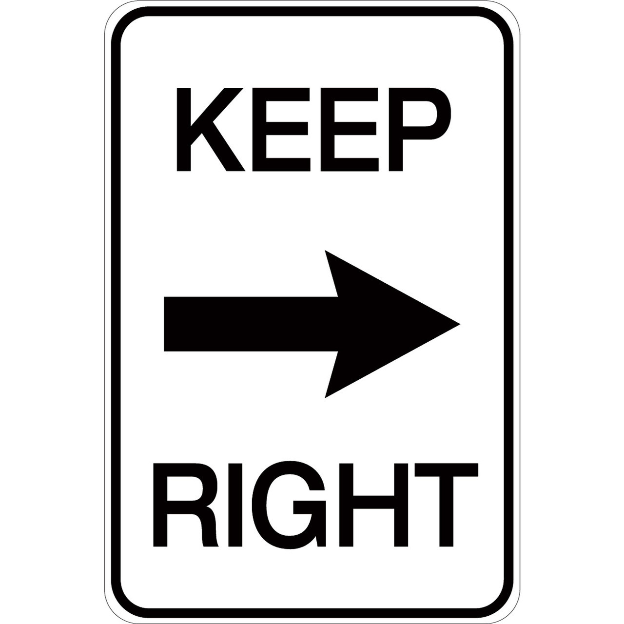 keep-right-with-arrow-aluminum-sign