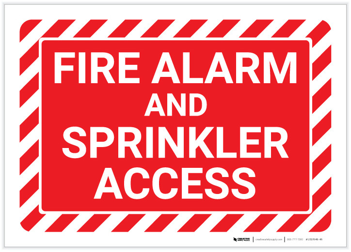 Fire Alarm Labels | Creative Safety Supply