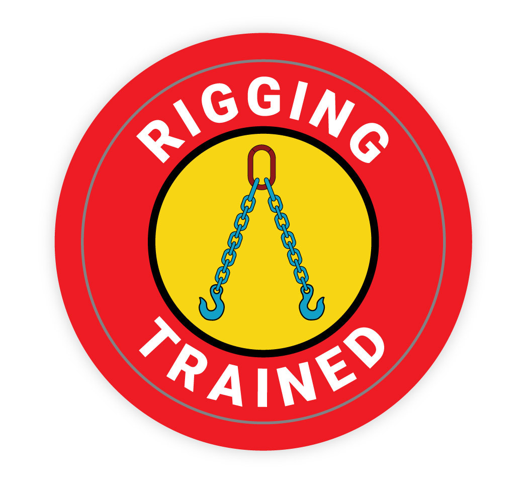 Rigging Trained Hard Hat Sticker