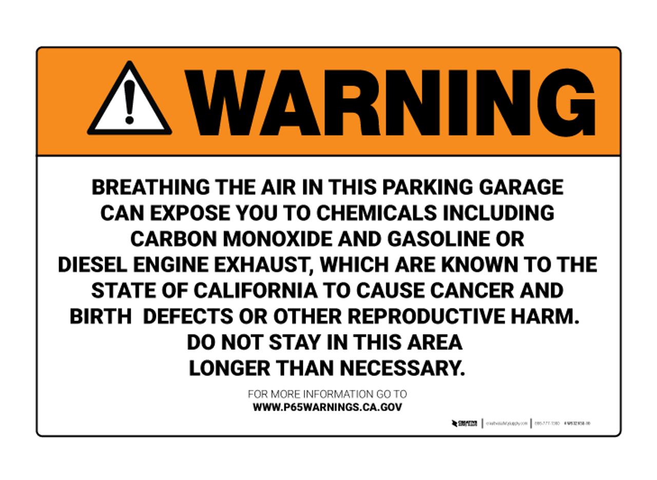 Prop 65 Warning Signs Creative Safety Supply