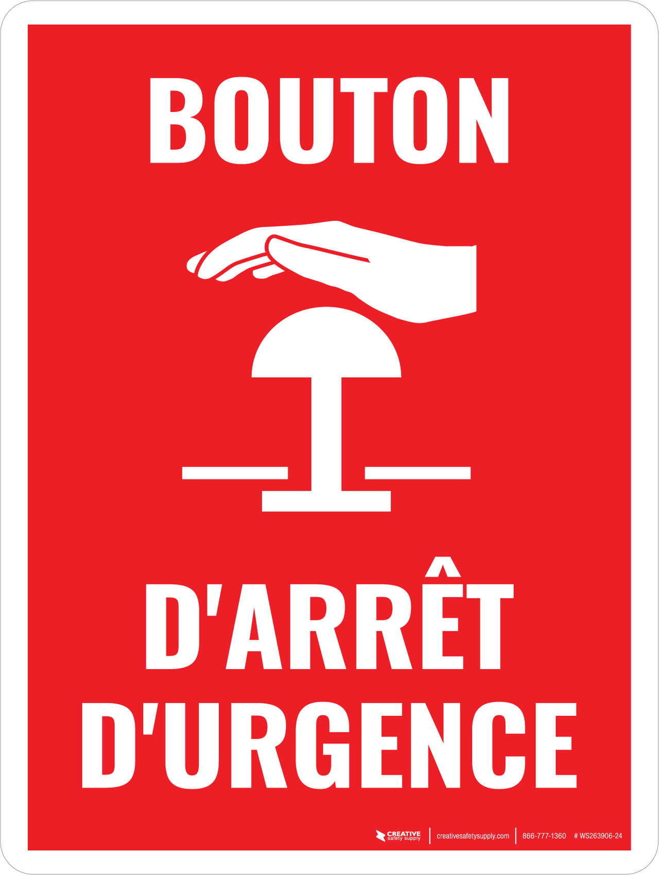 D Arr t D Urgence Bouton Emergency Stop Button Portrait French Wall D Arr t D Urgence Bouton Emergency Stop Button Portrait French Wall