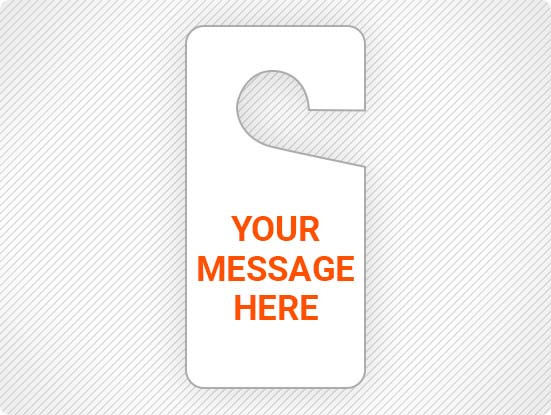 Custom Printed Door Hangers Creative Safety Supply