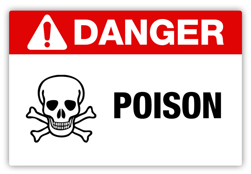 Danger Poison Label Danger Poison Label