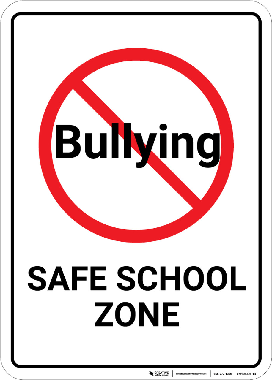 no bullying sign