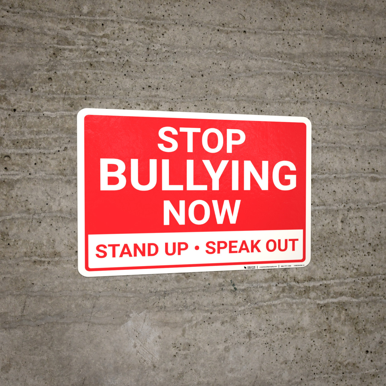 Stop Bullying Now Landscape - Wall Sign